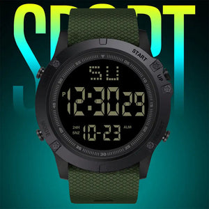 Men Sport Watch Multifunction  Sports Watch Waterproof Luminous LED Digital Kids Watch Big Dial Student Electronic Watch