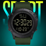 Men Sport Watch Multifunction  Sports Watch Waterproof Luminous LED Digital Kids Watch Big Dial Student Electronic Watch