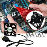 5V Brushless Cooling Fan USB Ventiliator Computer Case 2500RPM Cooler Oil-impregnated PBT CPU Radiator USB Fan PC USB Gadgets