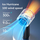 JISULIFE Portable Hand Fan , 100 Wind Speeds, Mini Bladeless Handheld Fan, USB Rechargeable Personal Fans, Electric Eyelash Fan