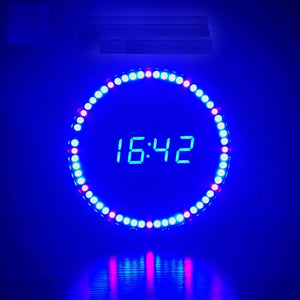 LED Fun Alarm Clock DIY Electronic Soldering Kit Digital LED Display Module no cars