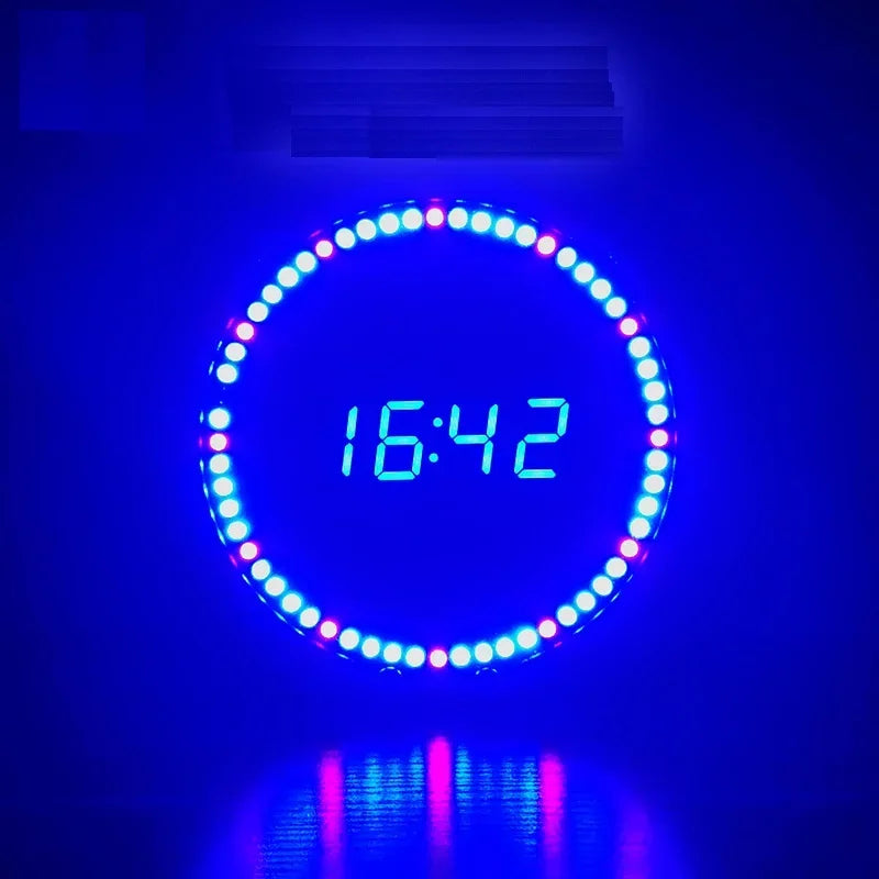 LED Fun Alarm Clock DIY Electronic Soldering Kit Digital LED Display Module no cars