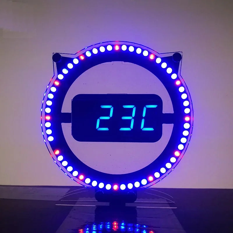 LED Fun Alarm Clock DIY Electronic Soldering Kit Digital LED Display Module no cars